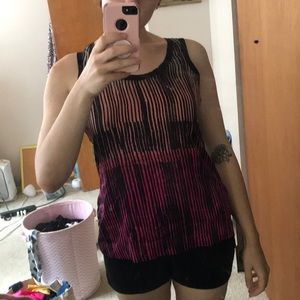 Cute basic tank with cool pattern